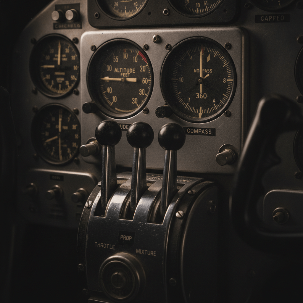 Dans le cockpit